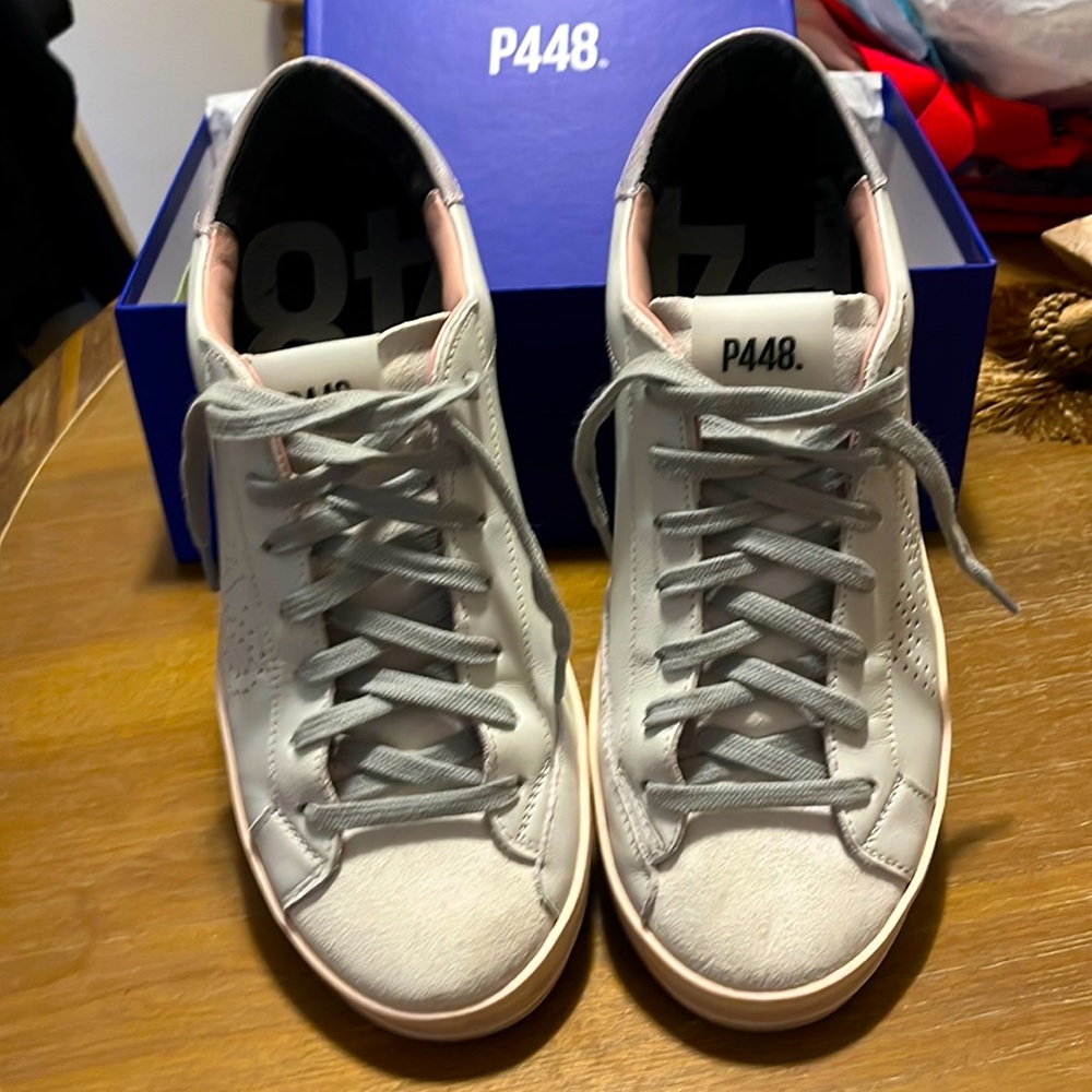 P448 sneakers only worn a few times , not the right size for me .perfect